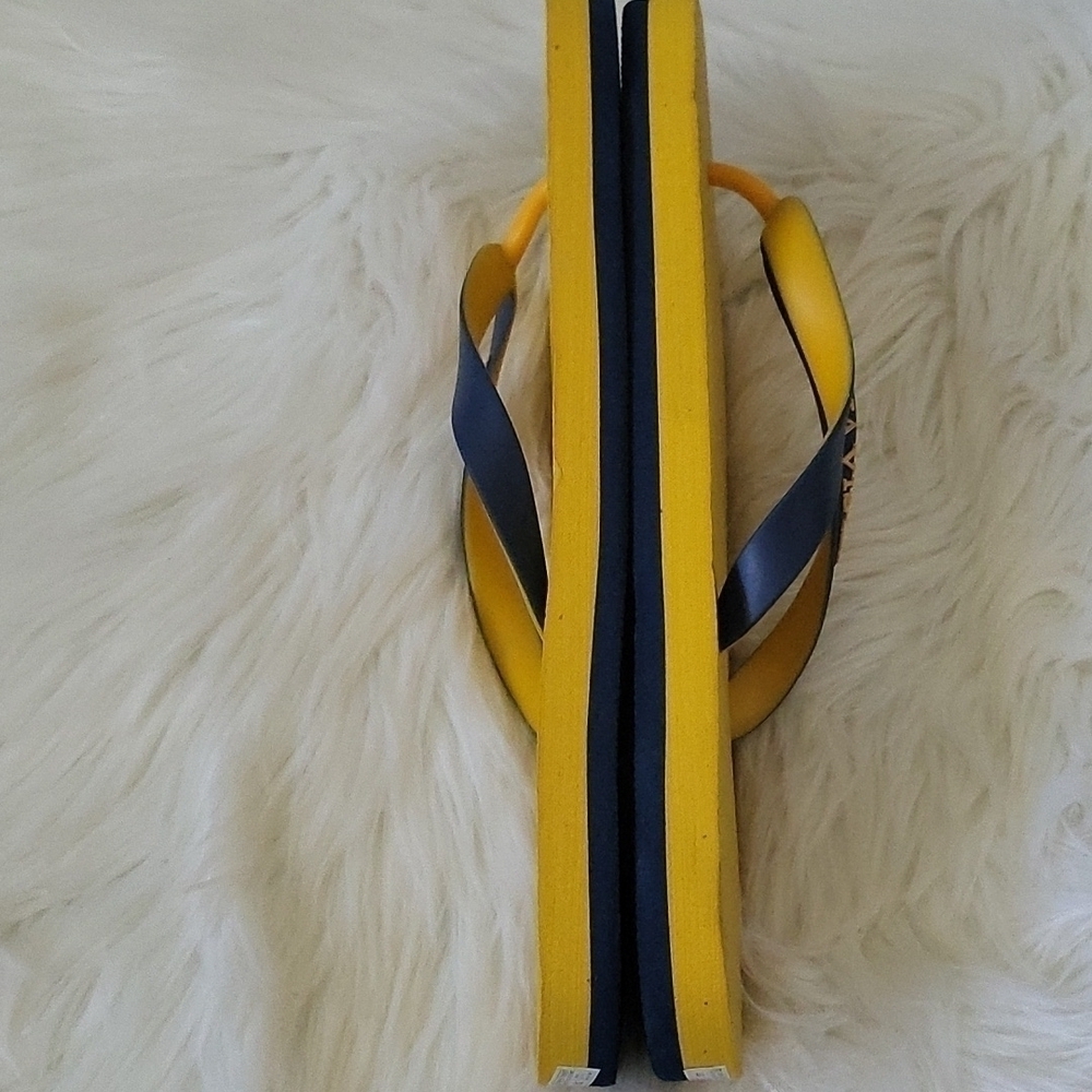 *PRICE DROP*
Neet Feet Buena Vista yellow and blue flip flops NWOT - Picture 4 of 8